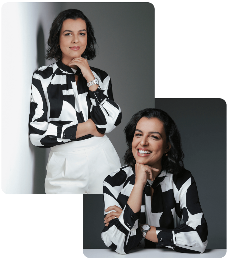 Dra. Manuela Chianca em fotos profissionais, sorrindo e transmitindo confiança em ambiente de consultório